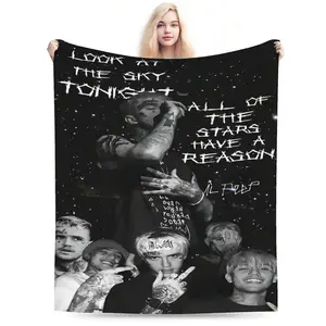 Lil Blanket Peep Blanket Premium Anime Throw Blanket - Ultra Soft Flannel, Cartoon Print, Ideal Gift For Fans For Christmas & Birthday, For Sofa, Bed, Camping & Travel， cooling blankets warm flannel blanket