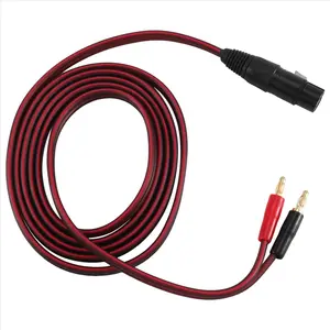 XLR to Banana Speaker Cable,XLR 3 Pin Female to Dual Banana Plugs Audio Cable, Gold-Plated 4mm Plug to XLR3 Pro HiFi