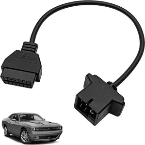 Pin toPin OBD to OBD Adapter for Chrysler, Jp, Dodge Diagnostic Scanner Converter Cable Compatible with OBD Code Readers