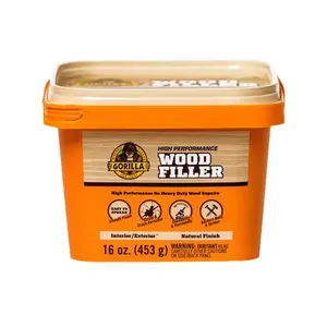 NEW 16 oz Natural Wood Filler – Paintable, Sandable & Ideal for Cracks, Holes & Gouges Gorilla
