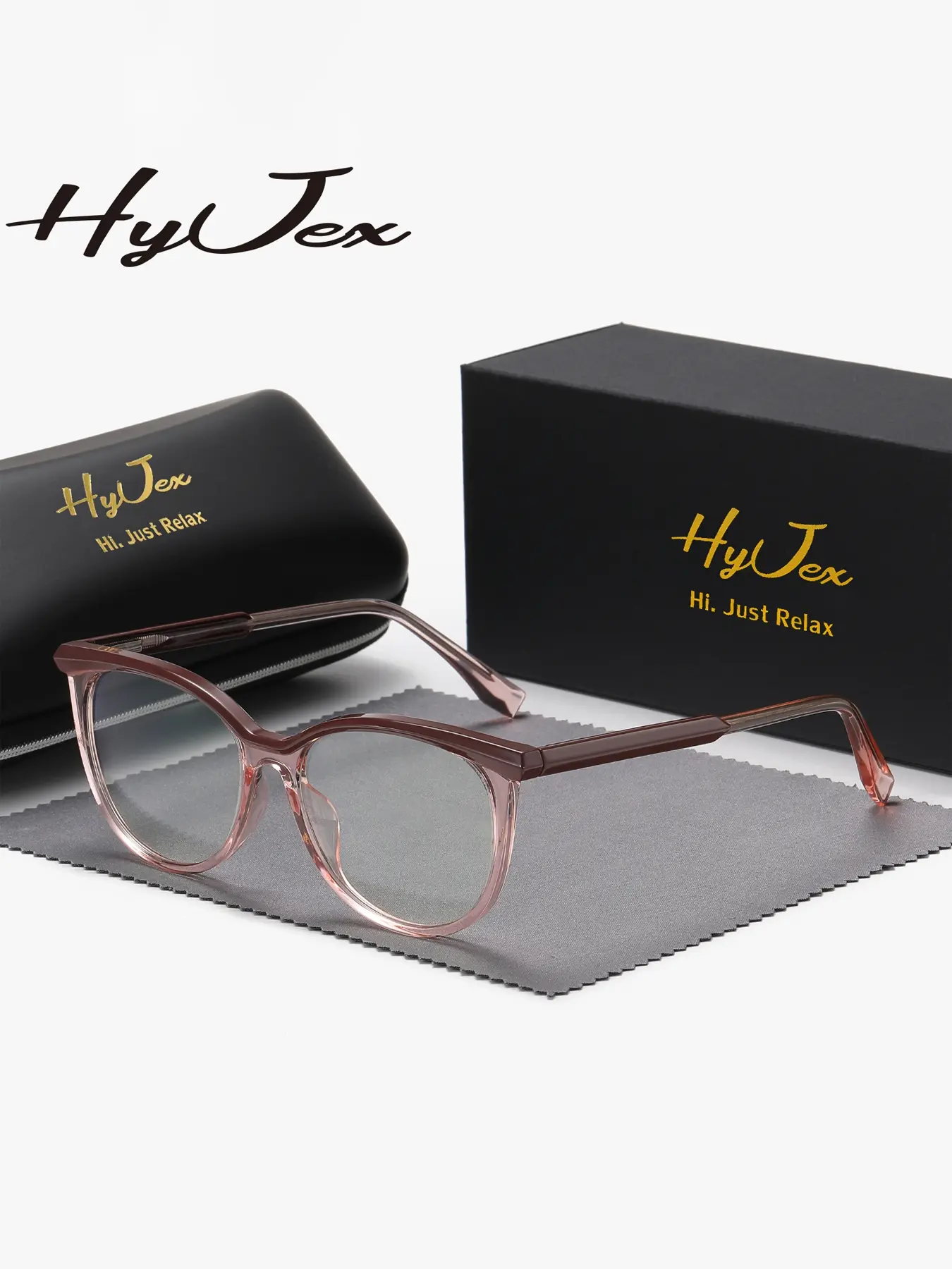 HyJex 1 Piece Unisex Eyebrow Shaped Full Frame Plaon Glasses Suitable For All Face Shapes Travel Frame Plaon Glasses
