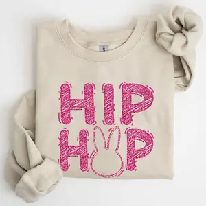 Hip Hop Easter Sweatshirt/Hoodie/T-Shirt, Cute Bunny Easter Hoodie, Funny Spring Holiday T-Shirt for Women and Men