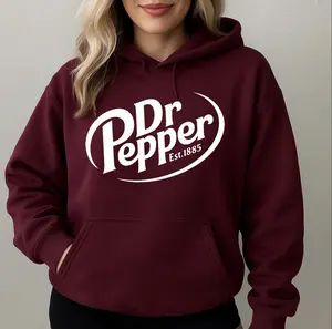 Retro 1885 Vintage Soda Pullover Unisex Hoodie - Sweater - T-shirt, Soda Gifts for Dr Pepper Lovers