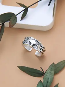 Vintage Mask Design Adjustable Cuff Ring, Valentine's Day Gift, Fashion Accessories for Both Men & Women, Simple Jewelry for Party, Daily Clothing Decor, Trendy All-match & Exquisite Jewelry for Birthday Gift, Adjustable Rings