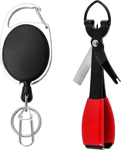 Fishing Knot Tying Tool, Multifunctional Fly Fishing Nippers with Retractor, Fishing Line Knot Tyer, Fast Tie  Knots, Tackle Box Accessory