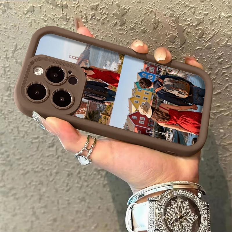 Phone case: iPhone 17/16/15/14/13/12 Pro Max, 17 Air, 17/16/15 Pro, 14/13/12 compatible; DIY photo customization matte soft phone back cover