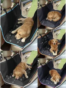 shipping free Durable, water repellent and scratch proof pets backseat cover for both dogs and cats