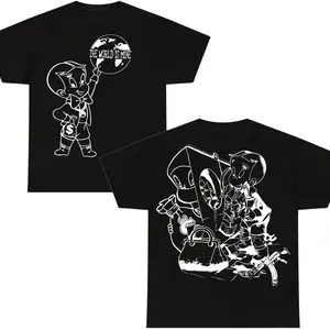 Greedyboyz Graphic Tee, Bold Cartoon Kid Design, Streetwear-Inspired T-shirt, Unisex Menswear Womenswear Top, Fun and Edgy Artwork Tee, Full Colors, For Men, For Women