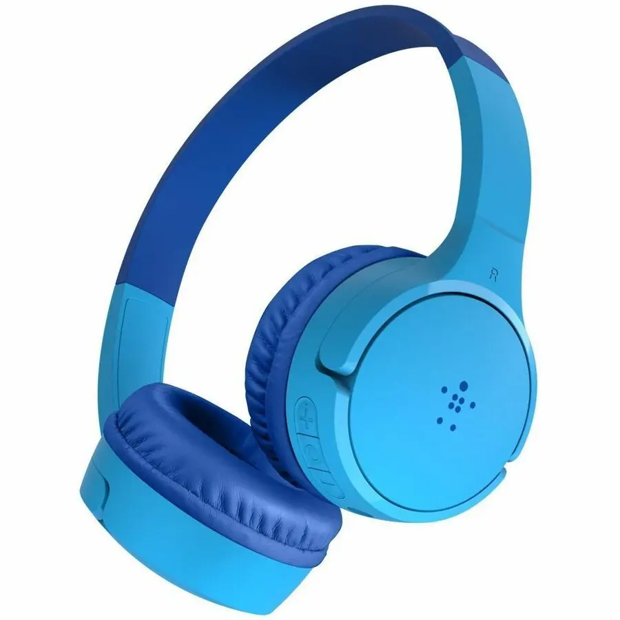 Belkin SoundForm Mini Wireless On-Ear Headphones for Kids, Blue AUD002btBLV3