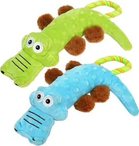 Prime Pets Dog Squeaky Toy, 2 Pack, Tug of War Plush Dog Toys for Small Medium Large Dogs, Stuffed Pet Toys, Interactive Puppy Chew Toy