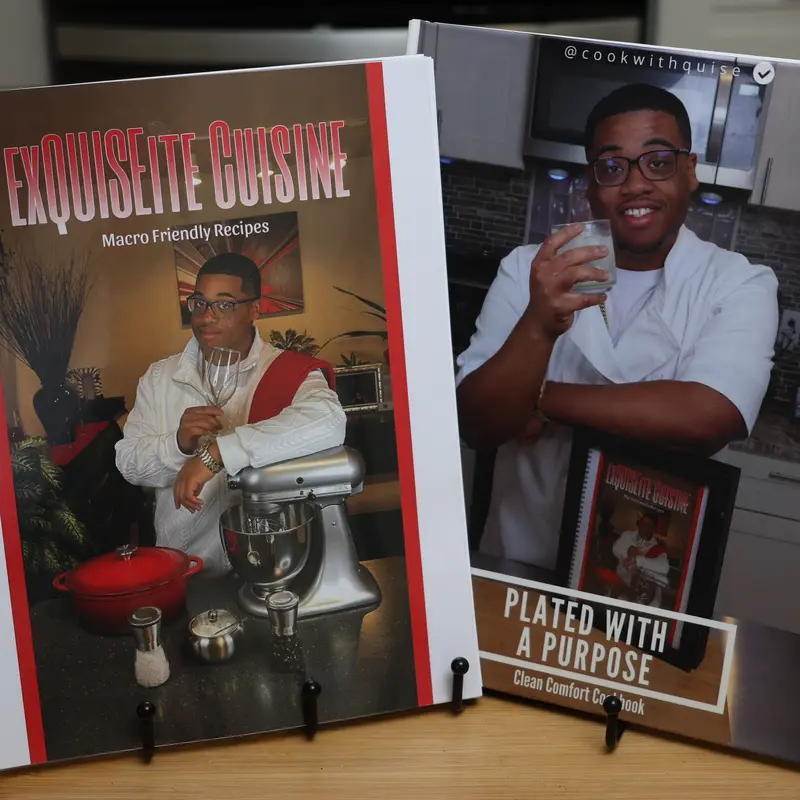Cookwithquise Recipe Book Package - Exquisite Cuisine & Plated with a Purpose Cookbooks for Beginners & Experienced Cooks Ideal Culinary Journey