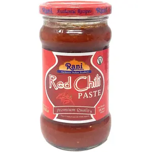 Rani Red Chilli Cooking Paste 10.58oz (300g) Glass Jar ~ Vegan | Gluten Free | NON-GMO | No Colors | Indian Origin