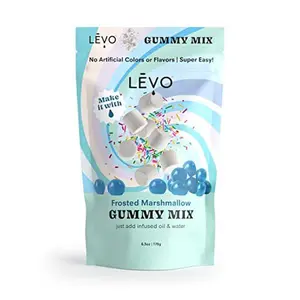 LEVO Gummy Mix- Frosted Marshmallow - Make Your Own Infused Gummies - Each Bag Makes 64 Gummies - 1 Pack