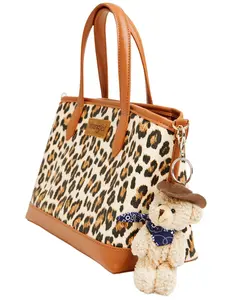 Shyanne Unisex Cowboy Bear Plush Keychain - Aa396-Brown