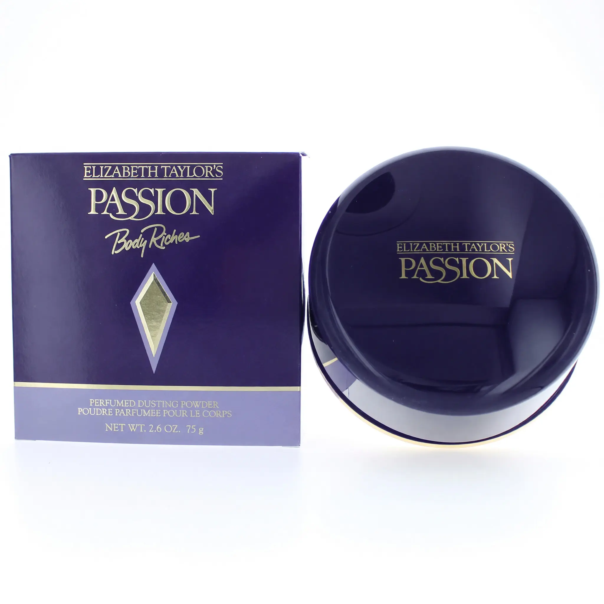 Passion Scented Dusting Powder for Women, Fine Cosmetic Body Powder with an Oriental and Woody Fragrance, 2.6 oz