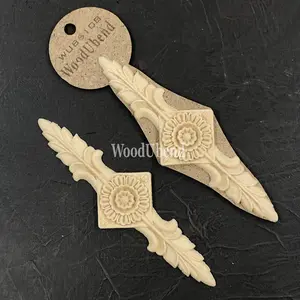 Set of Two Applique Floral Centerpiece