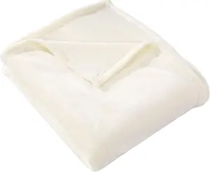 Flannel Fleece Throw Blanket  - Super Soft Plush Microfiber Solid Blanket for Couch, Bed, Chair, Sofa - Fuzzy Cozy Lightweight - 50x60 Inch