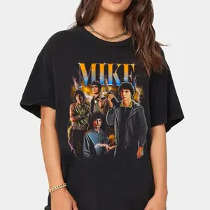 Retro Bootleg Mike Wheeler T-shirt Stranger Final Season Signature Sweatshirt Hoodie E0F