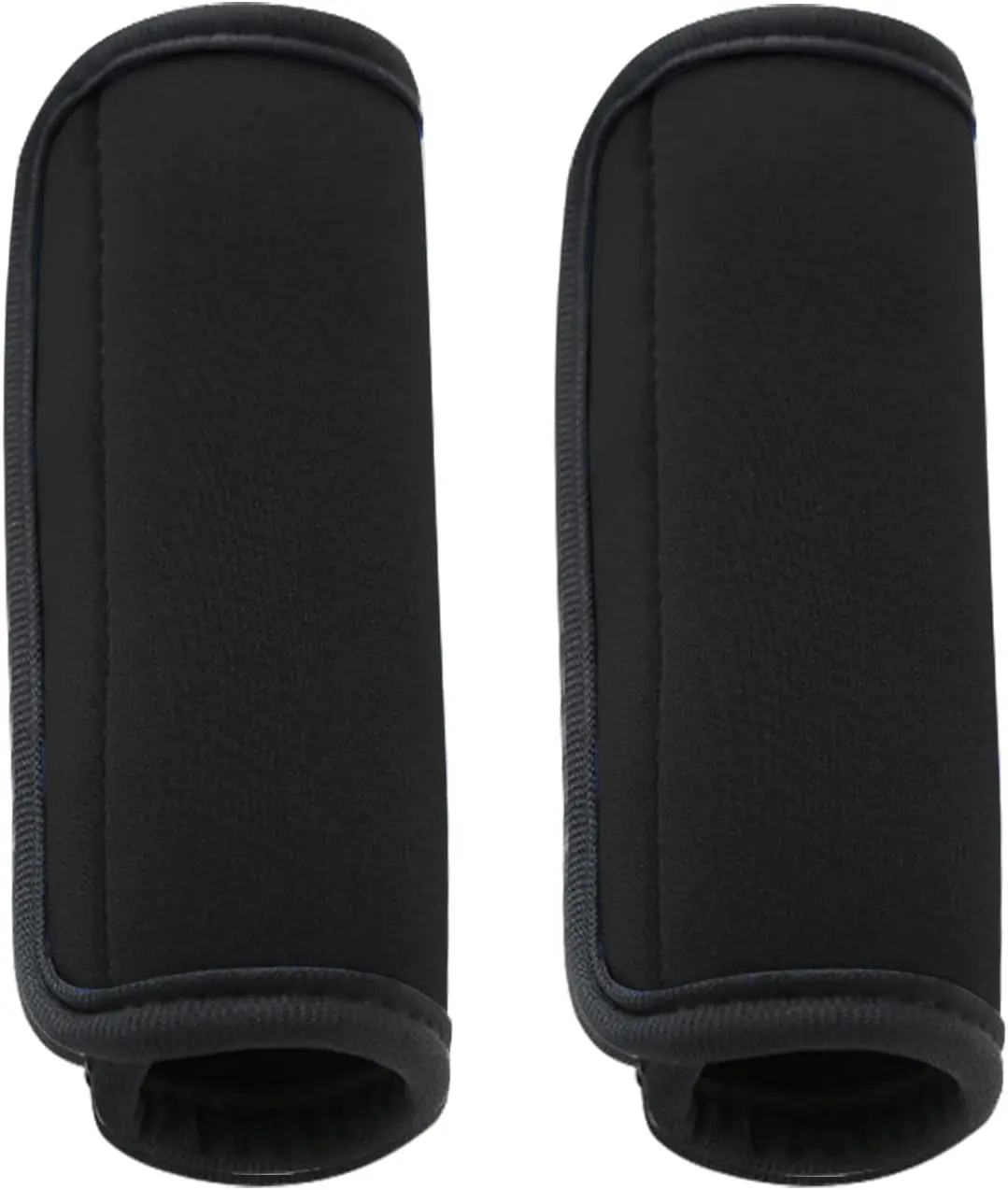 2 Pack Luggage Handle Wraps for Suitcase, Bright Color Comfort Soft Handle Covers (Black)