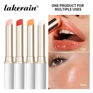 4 PCS pH - Color Changing Lip & Cheek Balms, pH, Moisturizing Sensing Multifunctional Lip & Cheek Tints, 2 in 1 Lip Balm & Blush, Enriched with Olive Butter & Avocado Butter, Relieving Dryness, 4 Shades Available