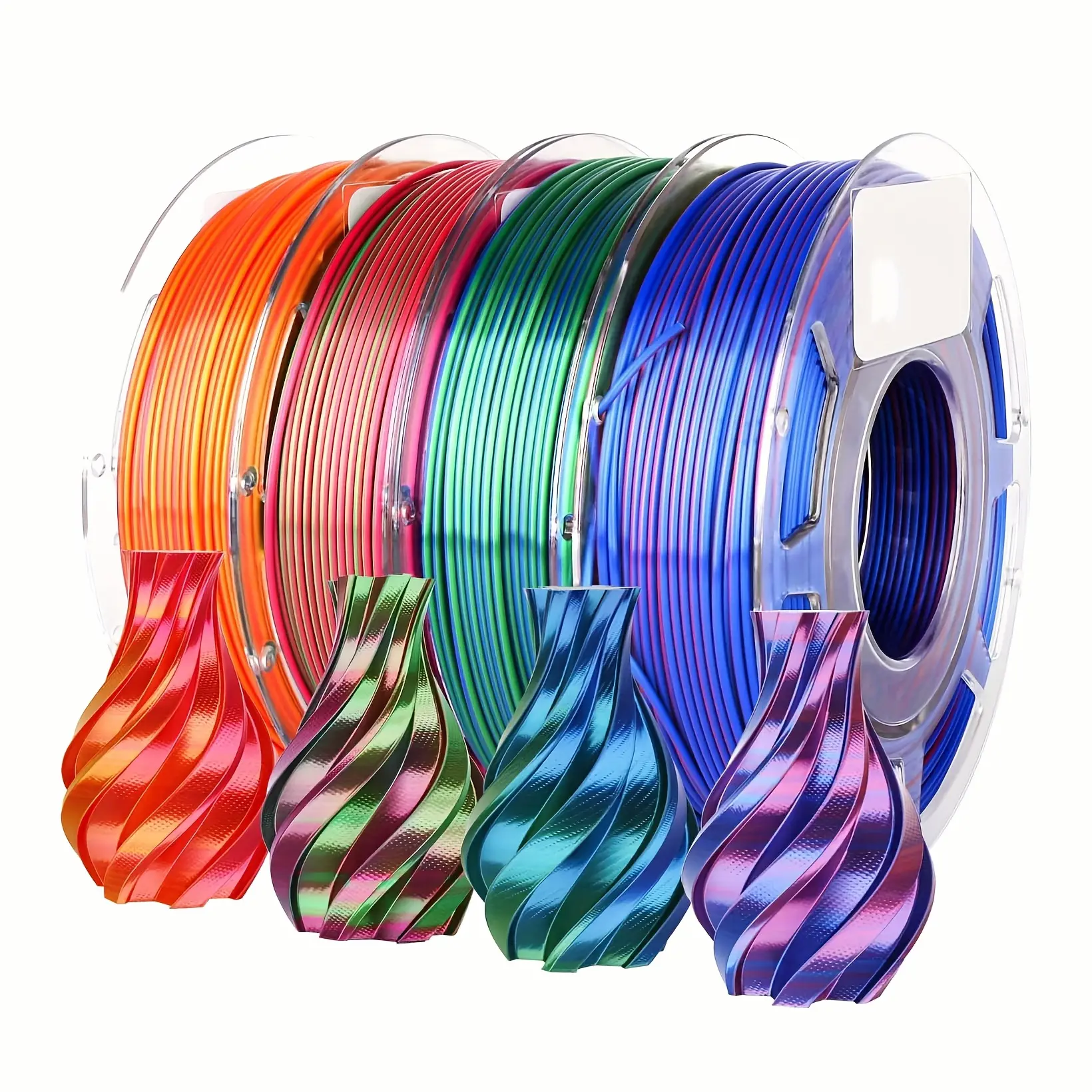 KELEIDI 3D Printing Consumables PLA Filament Consumables, Multi-color, 1.75mm, High-speed Printing, High Precision, Strong Toughness, Neat Wiring, 200g, Suitable for Most FDM Printers