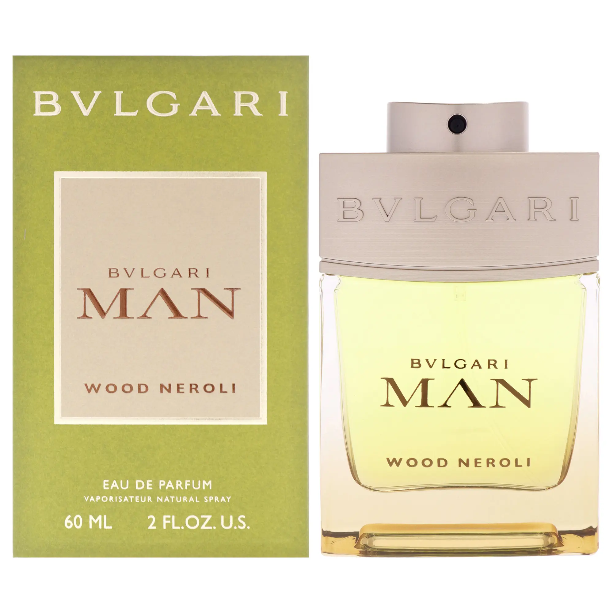 Bvlgari Man Wood Neroli Eau de Parfum, High-End Fragrance Spray for Men, Wood & Neroli Scent, 2 oz / 60 mL, Single Item, High-End Unisex Fragrance