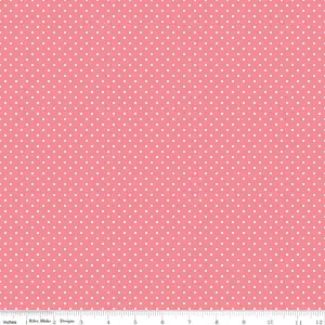 Swiss Dots – Sugar Pink – Riley Blake Designs – Quilting Cotton Fabric (FQ, HY or Yard)