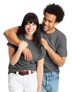 Hanes Beefy-t Unisex Heavyweight Cotton T-shirt Comfortable Fit Soft Stretch Fabric Breathable Short Sleeve Crewneck O5180