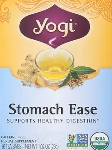 Yogi Tea Stomach Ease, Herbal Supplement, Tea Bags, 16 ct