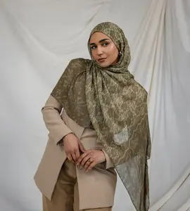 VELA Sage Lace Print Modal Hijab