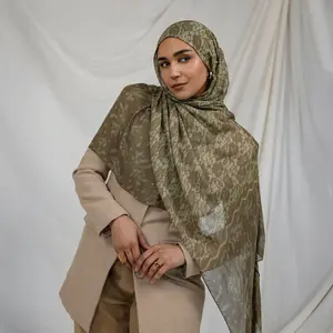 VELA Sage Lace Print Modal Hijab