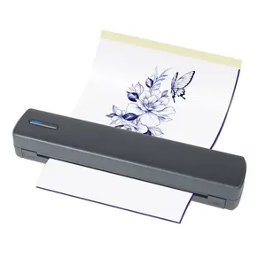 Portable Wireless A4 Thermal Printer and Tattoo Transfer Printer A4 Bluetooth Thermal Stencil Printer for Tattoo Artists