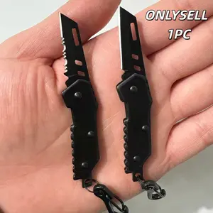Foldable Pocket Knife, Keychain Attached Edc Tool, Men's Daily Use Cutting Utility, Compact Design for Everyday Carry, Reusable Foldable Tool, Portable Knives