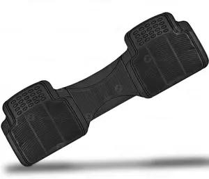 Zone Tech Car Black Floor Mat – Trimmable Universal Fit, All-Weather Protection Rubber Material