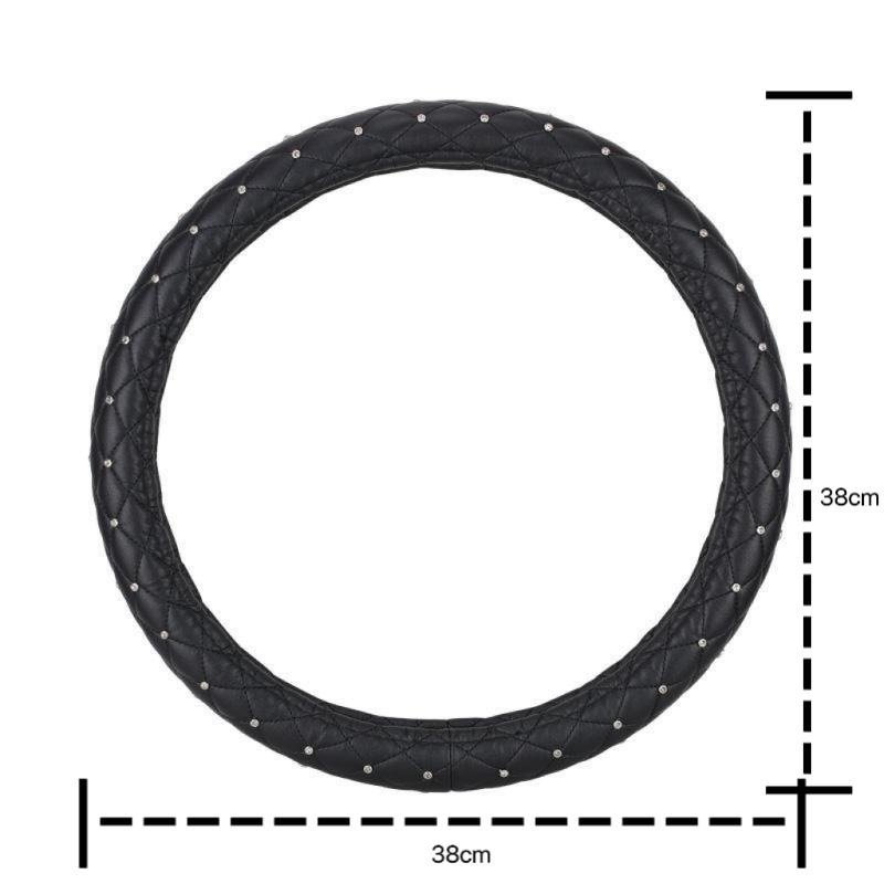 New Car Models Napa Nappa Leather Steering Wheel Cover - Quick Turn, Non-Slip, Breathable, Ultra-Thin, Suitable for Four Seasons