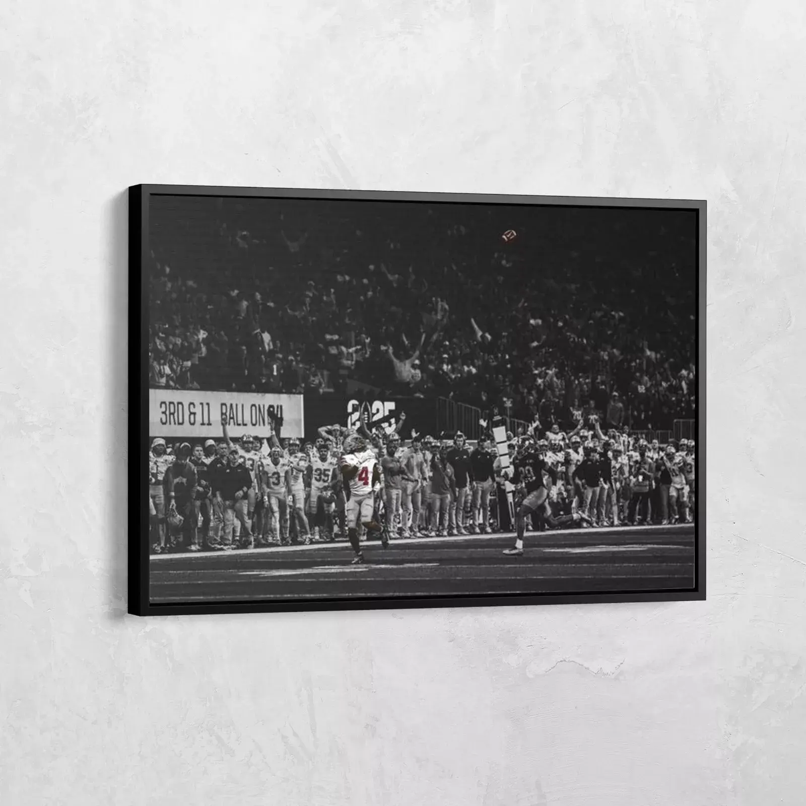 NEW!!!Jeremiah Smith Catch Photo Natty Ohio State vs notre dame Poster, Print Gift