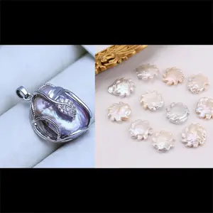 Pearl pendant+[live opening] Min 1 Sunflower fresh water pearls as gift