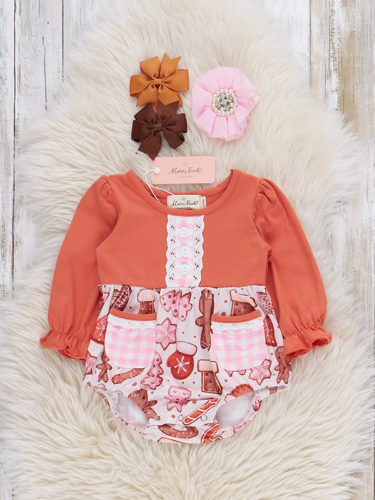 Christmas Bakery Bubble Romper