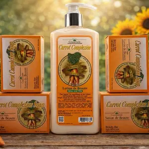 Countryside Carrot Complexion Lotion & 4 Soaps Set with Carrot Extract for All Skin Types Natural Skincare Routine