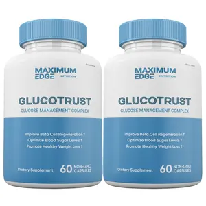 GLUCOTRUST Capsules, Glucotrust Blood Sugar Supplement Max Edge Formula (2 pack)
