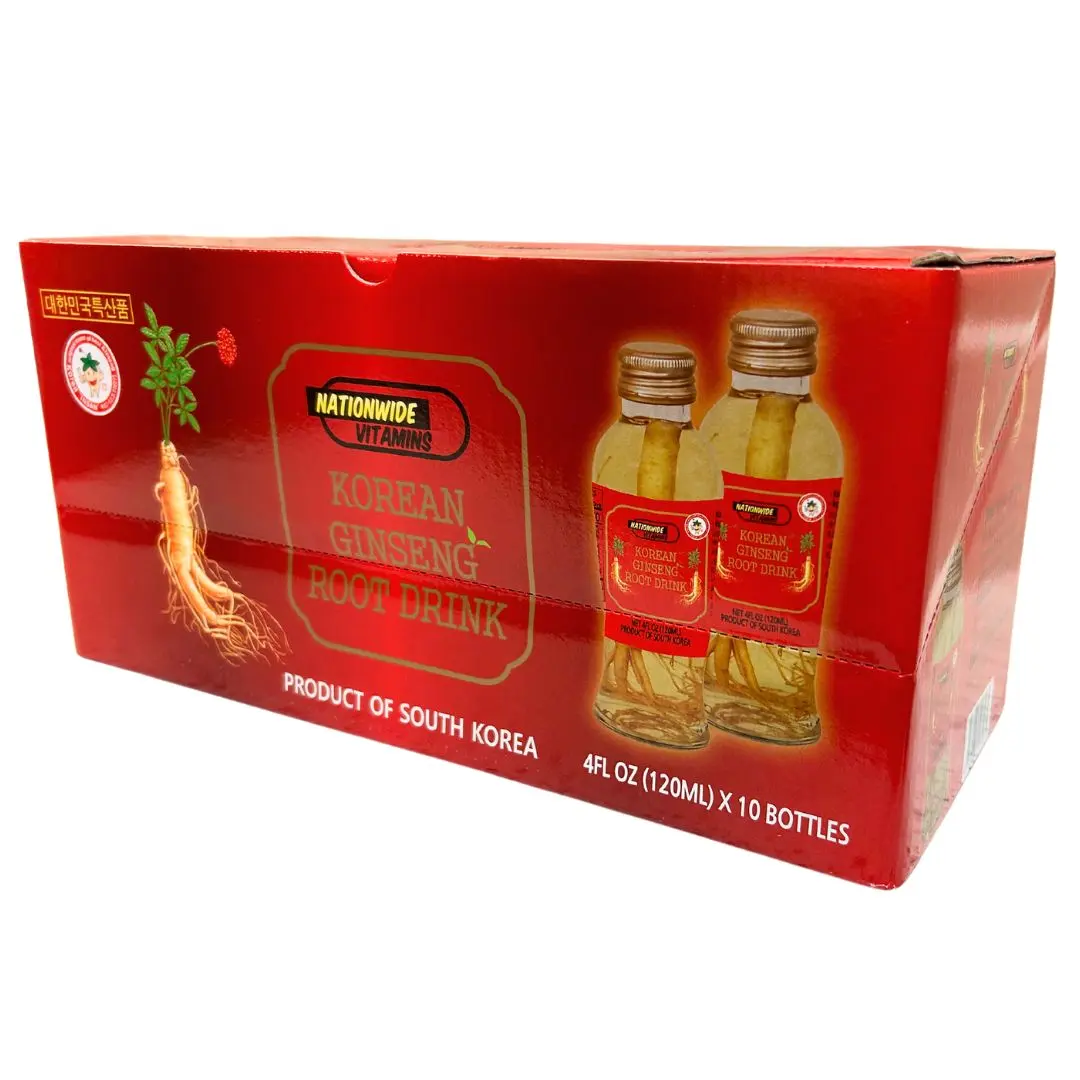Korean Ginseng Root Drink – 10 Pack (4 fl oz Bottles) Healthcare Supplement Korean Ginseng Root Drink – 10 Pack (4 fl oz Bottles) Healthcare Supplement