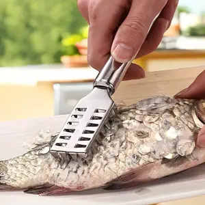 Stainless steel fish scale scraping tool, fish scale scraper, can quickly and easily remove fish scales