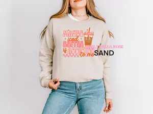 Maybe iced coffee is addicted to me sweatshirt