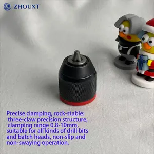 Hand Tight Self-Locking Drill Chuck, Durable Hand Grip Design, Secure Fit for Drilling Tasks, Ideal for DIY Projects & Professional Use