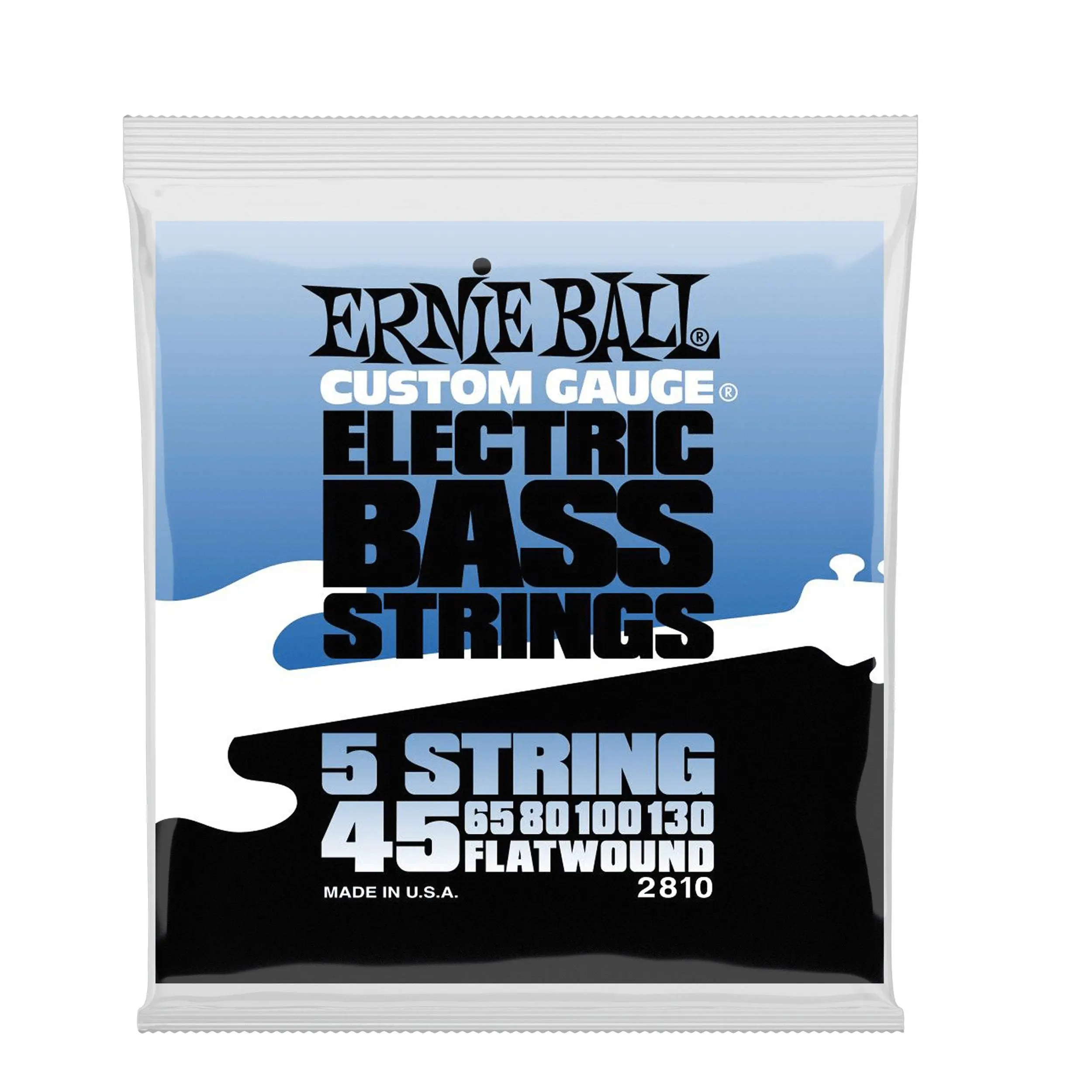 Ernie Ball Flatwound 5-string Electric Bass Strings - 45-130 Gauge Ernie Ball Flatwound 5-string Electric Bass Strings - 45-130 Gauge