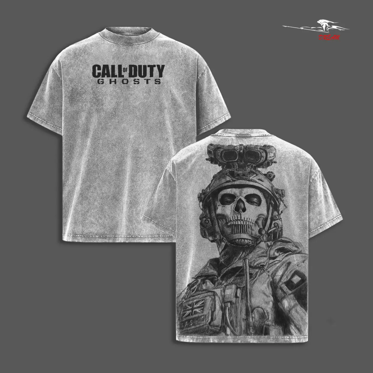 Simon "Ghost" Riley Call of Duty: Modern Warfare II Retro Unisex Acid Washed T-shirt, Game Movie Man Clothes Cotton designer shirts Movie Shirt, graphic tees, men gifts, ,Graphic Streetwear T-shirt Crew Neck Graphic T-Shirt IID