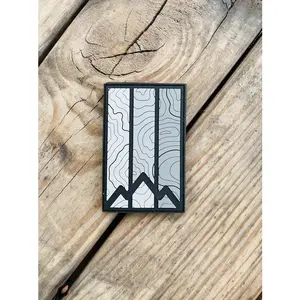 Retro Mountain Topo PVC Patch