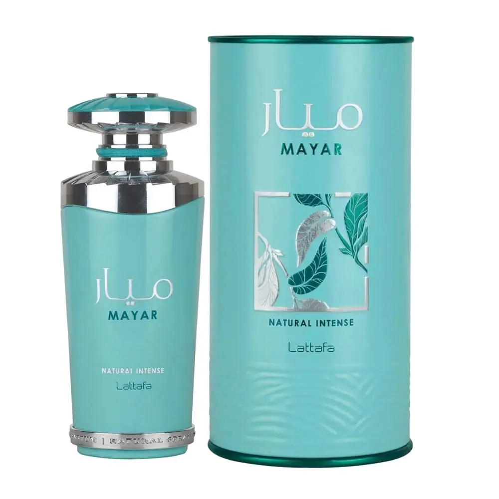 Lattafa Mayar Natural Intense for Women Eau de Parfum Spray 3.4 Oz Perfume Fragrance Fresh Fruity Floral Aquatic