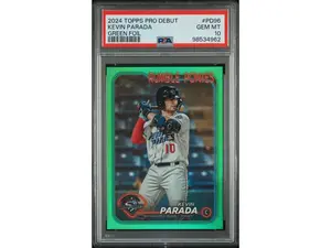 2024 Topps Pro Debut Green Foil Kevin Parada #PD96 /99 PSA 10