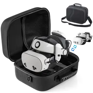 Large Carrying Case for Meta Quest 3/Quest 3S, Upgraded Hard Travel Case Compatible with BOBOVR S3 Pro/Kiwi Design   Strap and Other Accessories, Storage Case and Soft Lining for Quest 3S